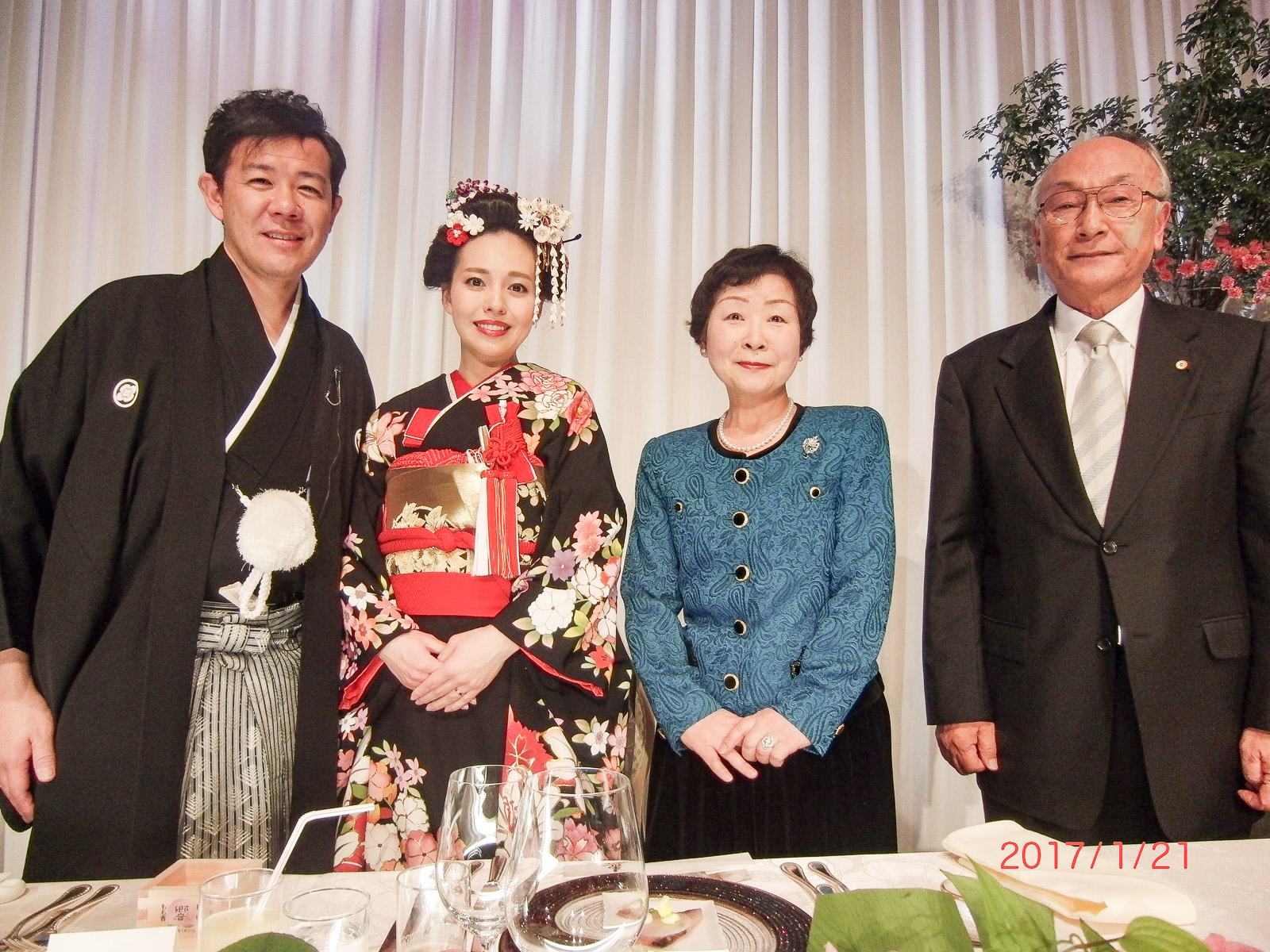 衆議院議員 田畑裕明さん・女優 内田もも香さん 御結婚祝賀会 出席 富山県社会保険労務士政治連盟